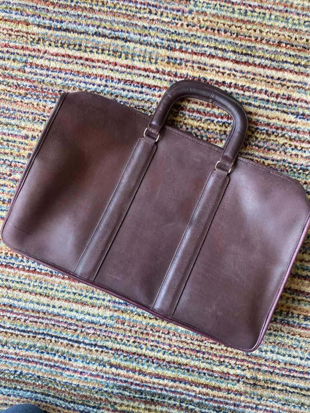 Vintage NYC Era Burgundy Coach (1985 Winter Catalog) Briefcase Attache Bag - Picture 5 of 15